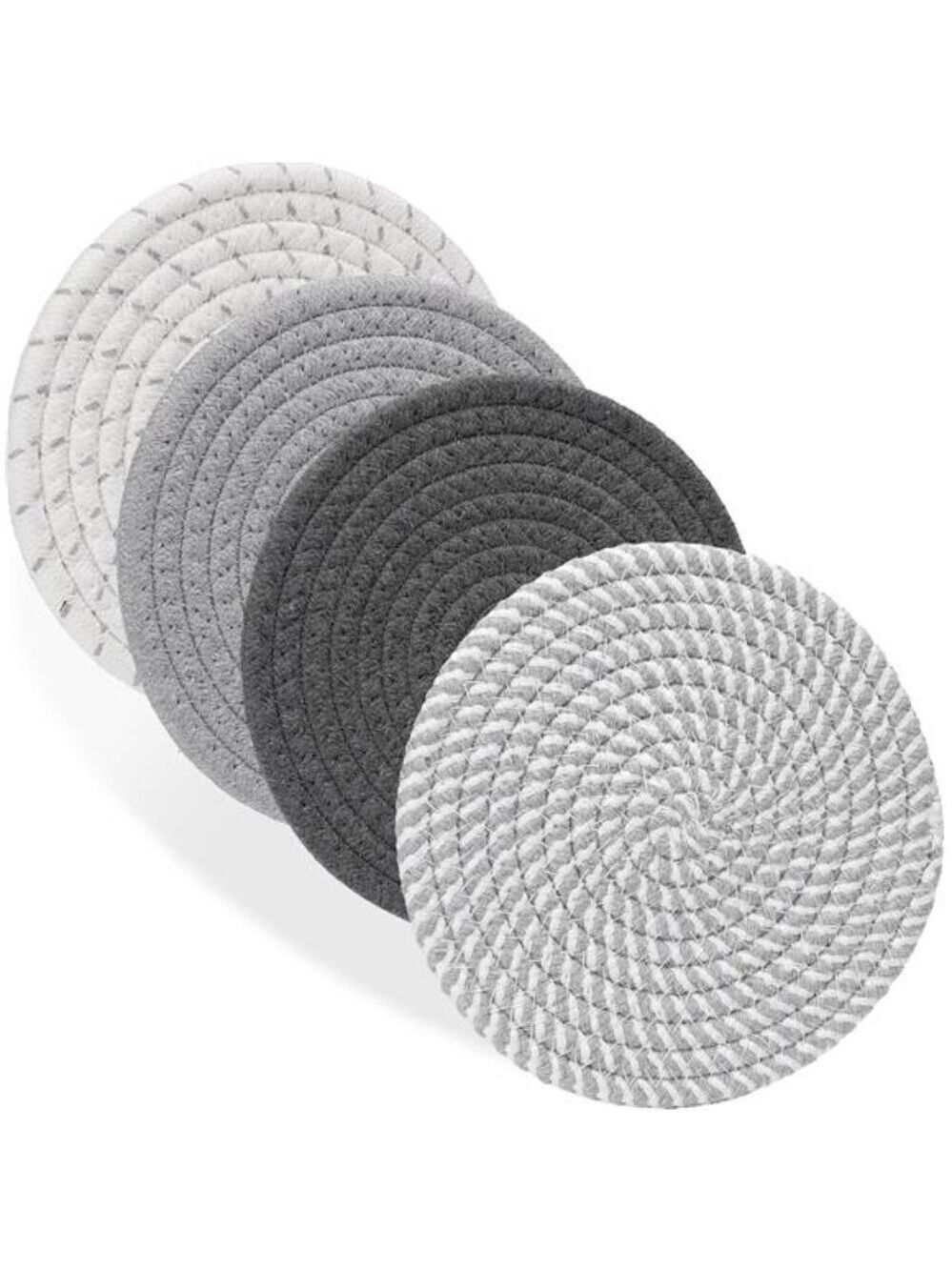 Trivets for Hot Dishes 7 Inch Cotton Pot Holders Heat Resistant Farmhouse Decor